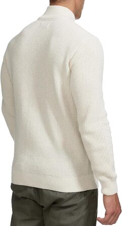 Чоловічий кардиган Indicode INLayton з високим коміром та блискавкою | Дріб'язкова в'язана куртка для чоловіків, білий, колір Аспарагус