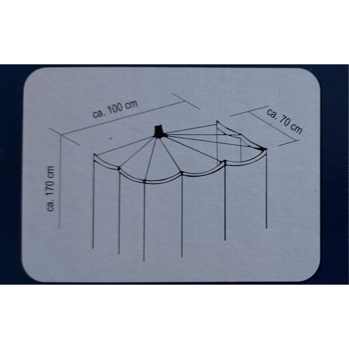 Штора для душу вінілова Ridder, 100 x 170 см