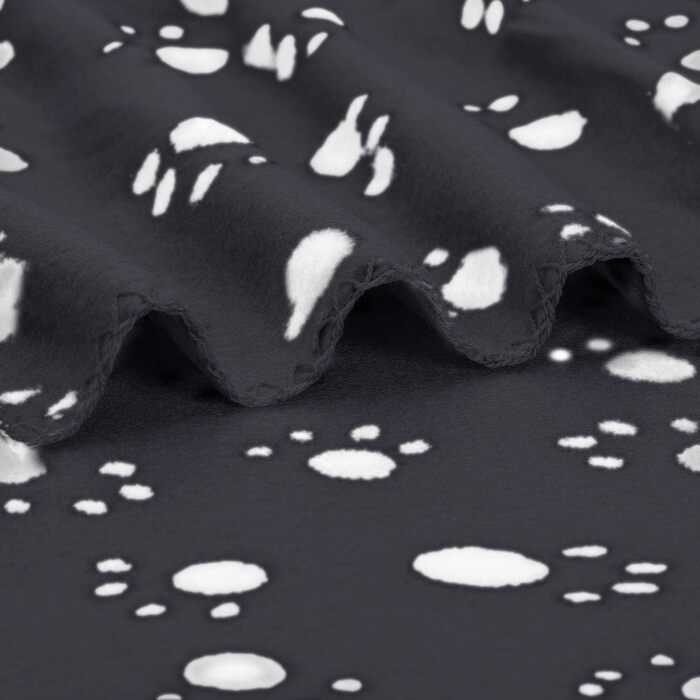 М'яка флісова підстилка для собак і котів Nobleza, 75x75 см (120x100), чорна