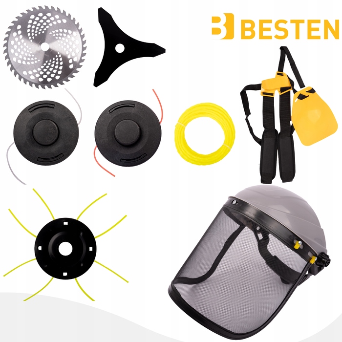 Мотокоса Besten 2,45 к.с., ширина косіння 42 см, вага 6,6 кг