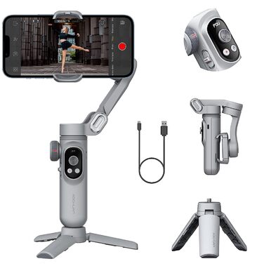 Aochuan Smart X Pro - Стабілізатор Gimbal для смартфонів (iPhone/Android) з триподом, 3-осьовий, для зйомки відео та vlogs