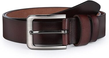 Чоловічий шкіряний ремінь VRLEGEND 110-175см: повноецінна шкіра, ширина 38мм, для джинсів, бізнесу, в стилі ретро