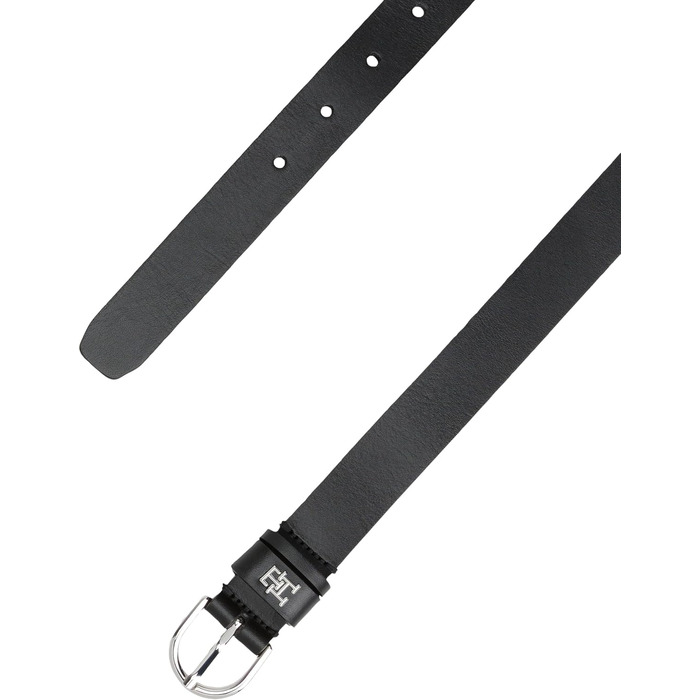 Ремінь жіночий Tommy Hilfiger Essential Effortless 2.5 см шкіряний чорний 85