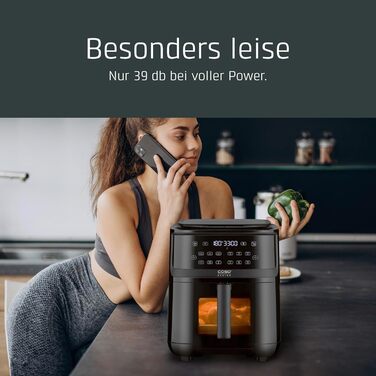 CASO AirFry & Steam 700 — аерофритюрниця та пароварка, 7 л, хрустка скоринка без олії, великий кошик, для здорового приготування страв