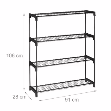Relaxdays Plant Shelf with 4 Shelves