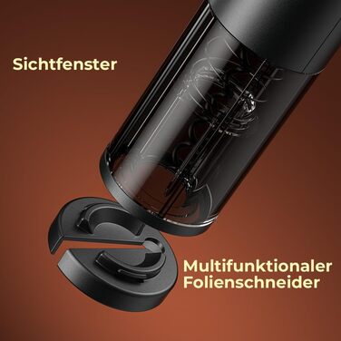 Електричний відкривачка для вина GHB 6-в-1 з USB-зарядкою, зрізач фольги, виливає вино та вакуумний затвор. Подарунок для поціновувачів вина