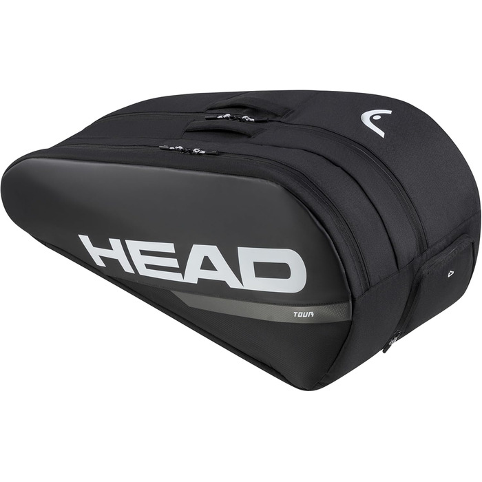Сумка для ракет HEAD Tour Racquet Bag чорного та білого кольорів