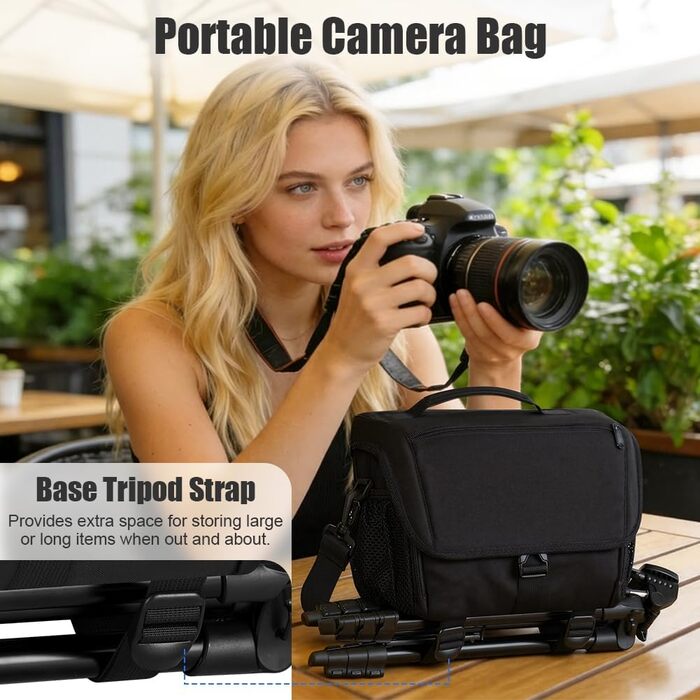 Сумка для дзеркальної/DSLR камери з захистом від дощу та тримачем для штатива - Kameratasche