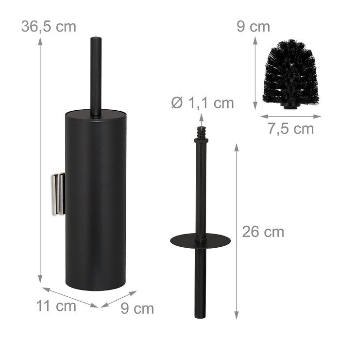 Relaxdays Toilet Brush with Wall Holder