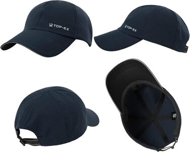 Кепка бейсболка TOPEX XL/XXL водонепроникна чоловіча/жіноча літня сонцезахисна для спорту, гольфу, тенісу, бігу з UV-захистом, синя