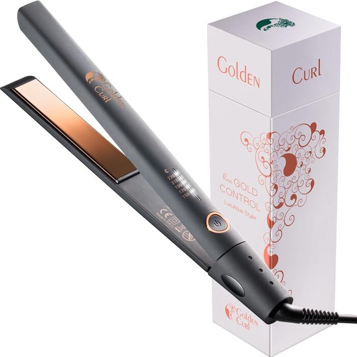 2-in-1 Hair Straightener & Curling Wand - Control Rose Gold - 5 Year Warranty