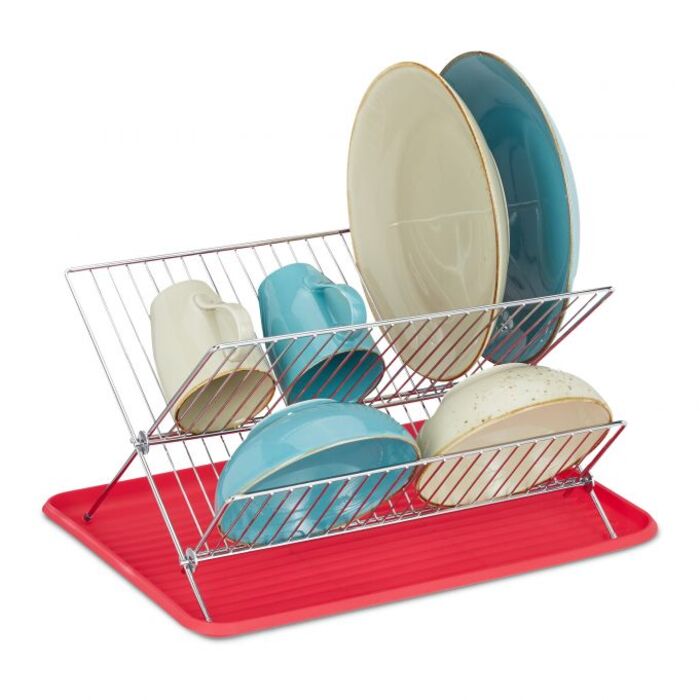 Relaxdays Dish Drainer with Catch Basin