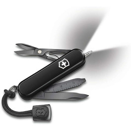 Швейцарський мультитул Victorinox Signature Lite Onyx Black – Швейцарський ніж з 9 функцій, з клинком та вимірювальною лінійкою
