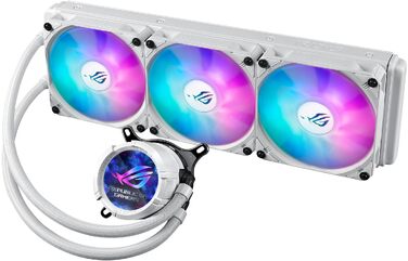 Рідинне охолодження процесора ASUS ROG Strix LC III ARGB LCD White, 3 вентилятори, біле