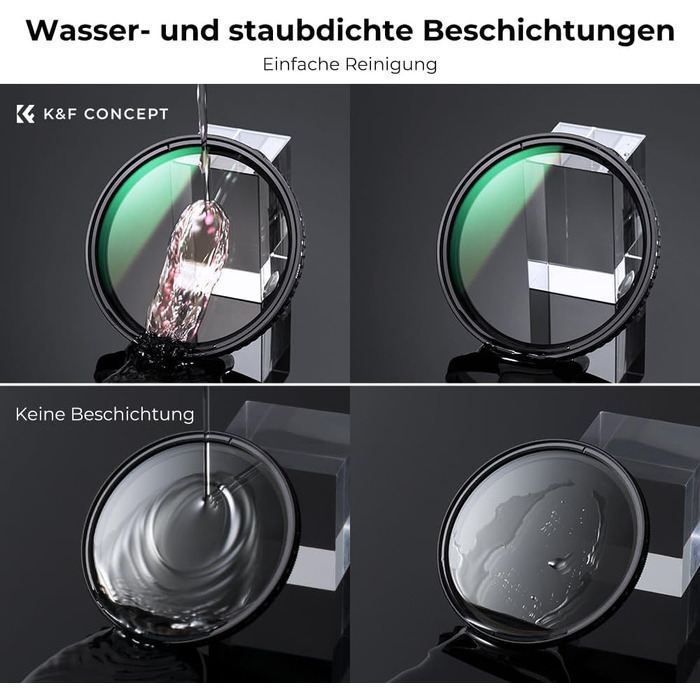 Фільтр ND K&F Concept 82mm Variabler ND Filter (ND2-32) Nano-Xcel для фотографії пейзажів та відео