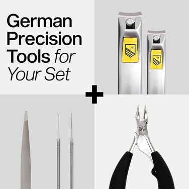 Набір ножиць для нігтів Harperton Klipit (для рук та ніг) з нержавіючої сталі, сріблястий, унісекс