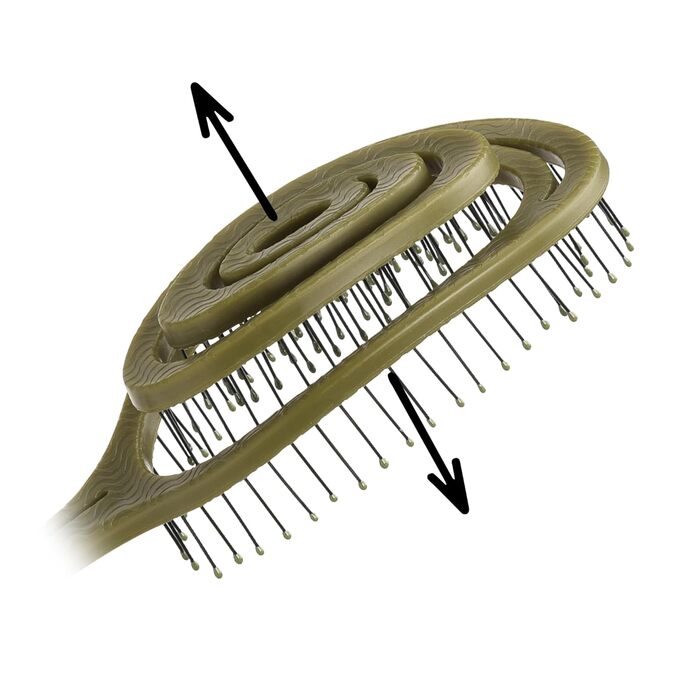 Щітка для волосся Chiara Ambra без заплутування - для жінок та чоловіків - розпушувач для кучерявого та довгого волосся - екологічна щітка-розпушувач, щітки для волосся - (Оливковий)