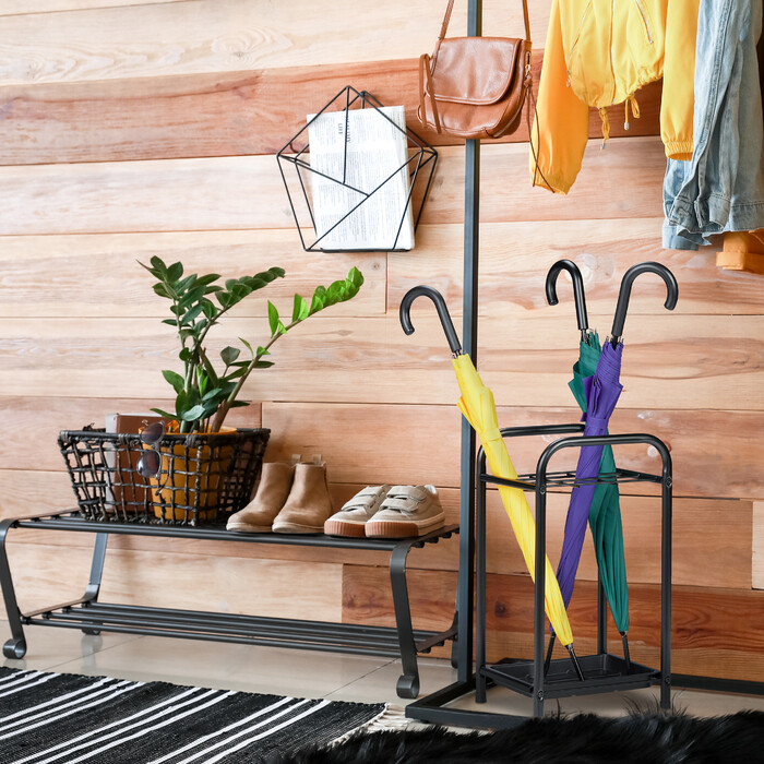 Relaxdays Umbrella Stand with Drip Tray