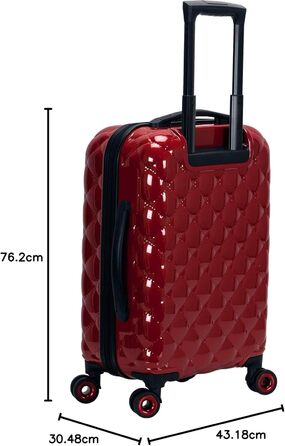 Набір валіз Rockland Quilt Hardside 3-Piece (20/24/28) Червоний, Getaway Solids