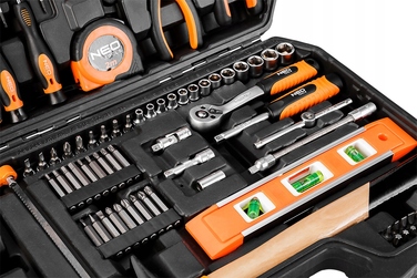 Універсальний набір інструментів NEO, 88 предметів + набір комбінованих ключів у полотні