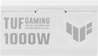 Блок живлення ASUS TUF Gaming 1000W Gold, білий, сертифікація 80 PLUS Gold