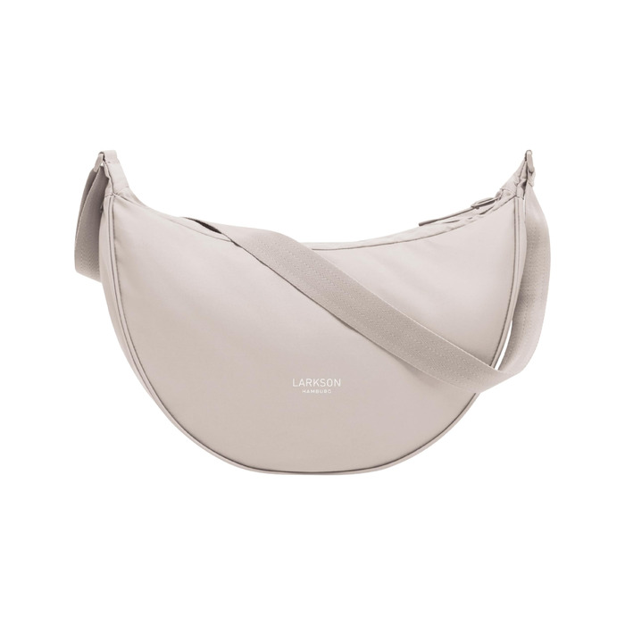 Сумка через плече LARKSON Solveig Medium бежева - Містка напівмісяць (8 л) - Водовідштовхувальна