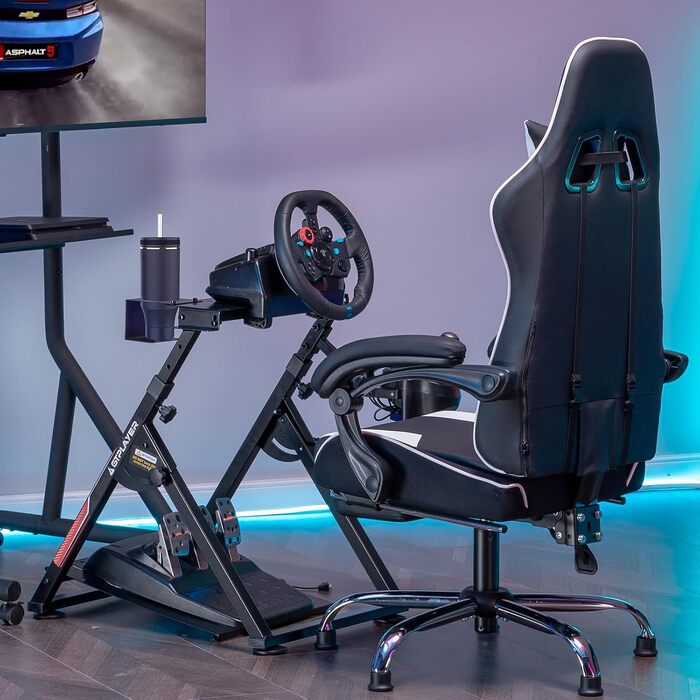 Ігровий стійка-держак для керма GTPLAYER Racing Wheel Stand з кріпленням для КПП V1 V2, регульований нахил, для PS4, Xbox, PC, чорний
