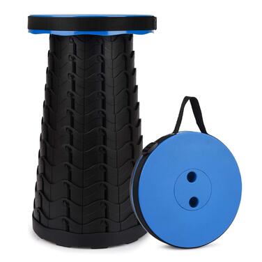 Складаний стільчик-телескоп, 2-ге покоління: легкий та компактний для кемпінгу, риболовлі, BBQ та дому (397 фунтів, блакитний)