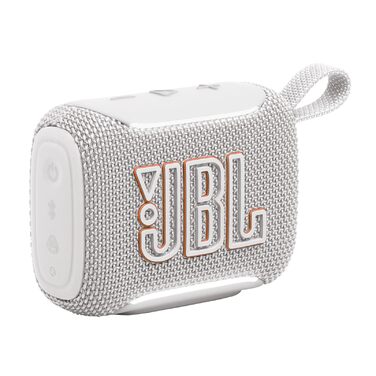 JBL Go 5 – Портативна Bluetooth колонка, біла: Водонепроникна, до 10 годин відтворення, потужний бас