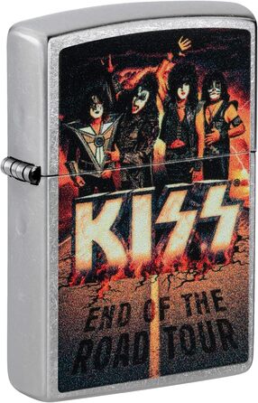 Запальничка Zippo Kiss End of The Road Street Chrome, кишенькова, оригінал