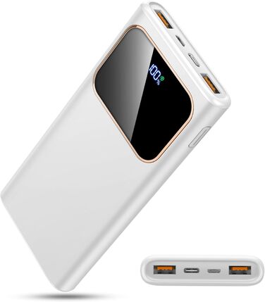 Power Bank 10000mAh з USB-C, 22,5W PD3.0 та QC4.0, для iPhone, Android, LED-індикатор