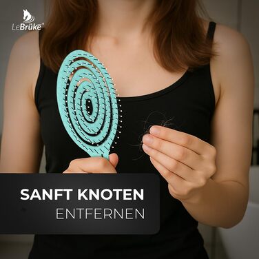 Щітка для волосся без заплутування - для жінок та чоловіків - детанґлер - для кучерявого та довгого волосся