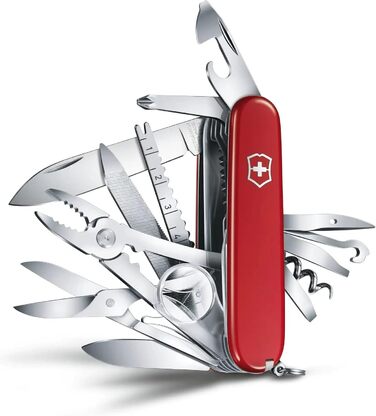 Швейцарський ніж Victorinox Swiss Champ: мультитул з 33 функціями, ніж, коркомач, міні-викрутка 1.5 мм