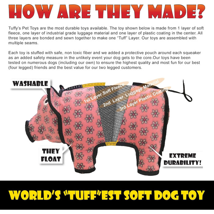 Іграшка для собак Tuffy's Polly Індичка для цуценят, міцна