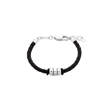 Браслет s.Oliver для хлопчиків та дітей, нержавіюча сталь та шкіра, подарункова коробка (CLASSIC)