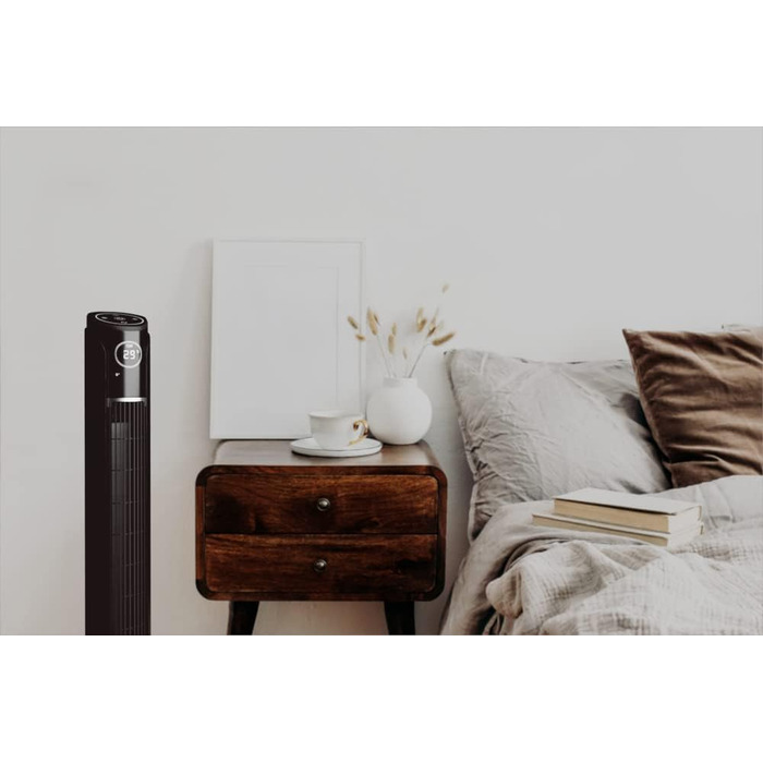 Вентилятор Tower CF2203 з пультом, таймером, очищувачем повітря та LED дисплеєм - Чорний
