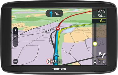 Автомобільний GPS-навігатор TomTom Via 62 Європа, 6 дюймів, голосове керування, Bluetooth, асистент смуги, карти 49 країн, 3 міс. радар-камери