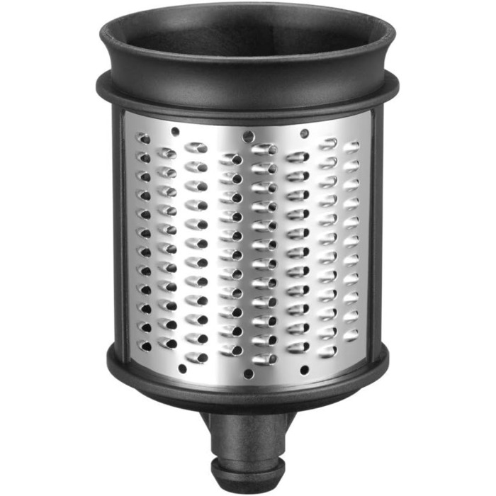 KitchenAid KSMVSA + KSMEMVSC Vegetable Chopper Set, Stainless Steel, Silver, White, 7-Piece
