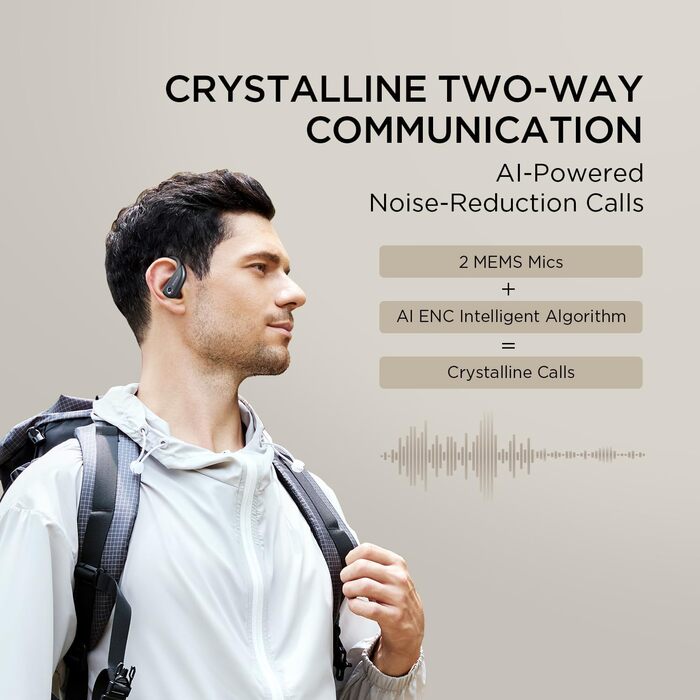 1MORE Fit S50: Бездротові навушники-вкладки для спорту з мікрофоном, Bluetooth 5.3, ENC шумозаглушення, IPX7, 38 годин роботи, швидка зарядка (Чорний)