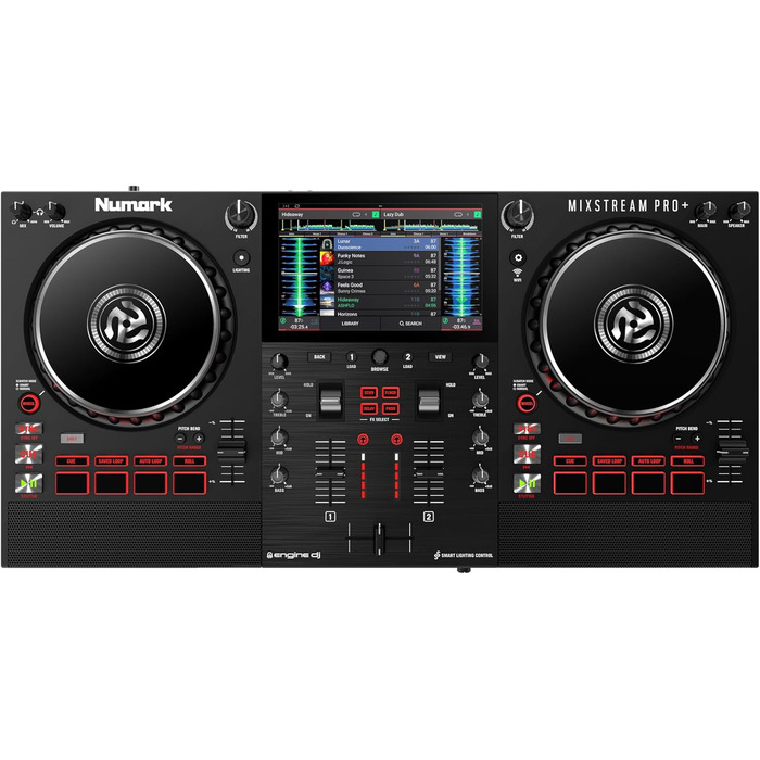 DJ-контролер Numark Mixstream Pro+ з розділенням STEM, 2 деки, Wi-Fi, 7