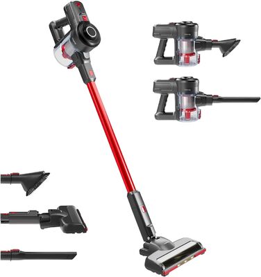 Акумуляторний пилосос H.Koenig UP600 PowerClean 22.2V: 3-в-1, LED-щітка, 40 хв, 150 Вт, 2 швидкості, видалення шерсті тварин