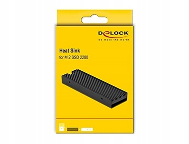 Радіатор DeLOCK для M.2 SSD 2280, чорний