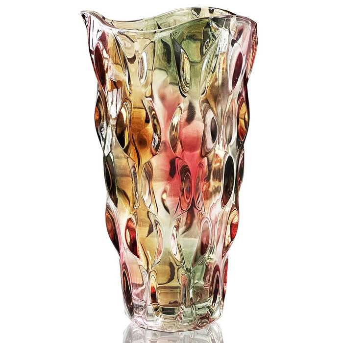 Велика скляна ваза для квітів, декор, подарунок для жінки, сучасний дизайн, ваза для мами