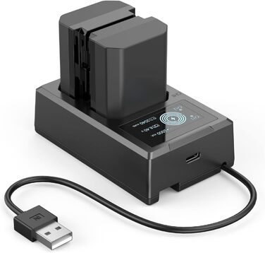 Запасні акумулятори SMALLRIG NP-FZ100 для камер Sony (2 шт.) 2040mAh з LCD-дисплеєм та зарядним пристроєм