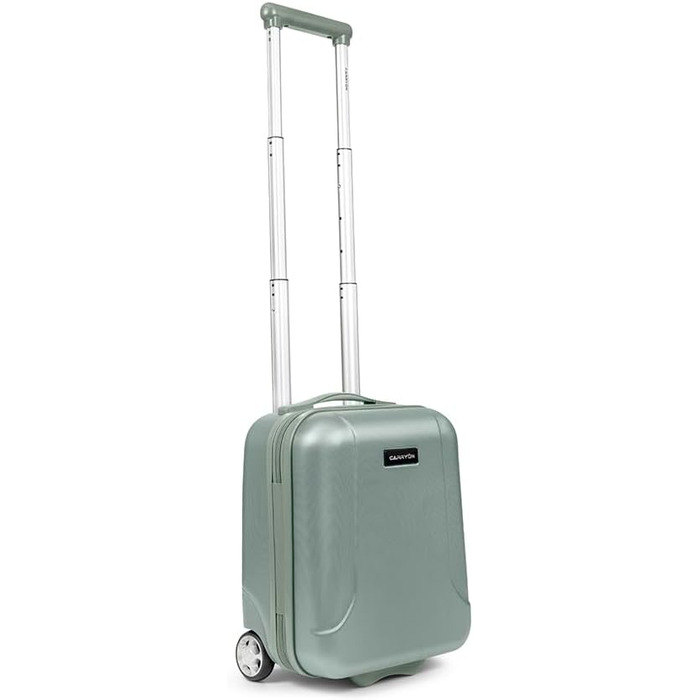 CarryOn Skyhopper: валіза ручної поклажі з жорстким корпусом 55x35x20 см, TSA, подвійні колеса (зелений, міні)