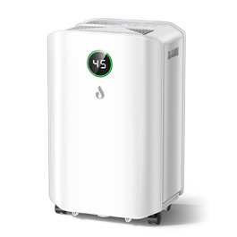 Електричний осушувач повітря 20л/день з цифровим дисплеєм, таймером та підключенням до каналізації. Для квартири, підвалу, вітальні.