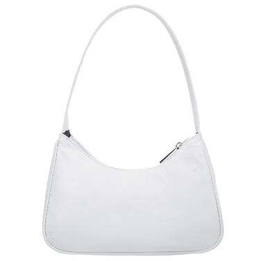 Сумка LOVEVOOK жіноча мініатюрна через плече, клатч, біла нейлонова для побачень, вечірок, покупок