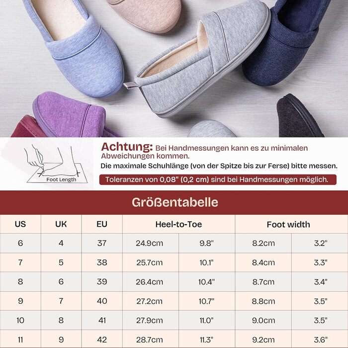 Жіночі домашні тапочки EverFoams з піною з пам'яті, легкі махрові півчобітки з неслизькою гумовою підошвою, сірий колір, розмір 39 EU