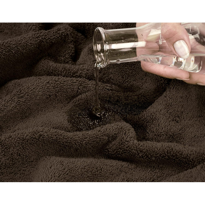 Набір розкішних рушників American Soft Linen з преміум турецької бавовни, готельна серія, 6 предметів, шоколадний коричневий