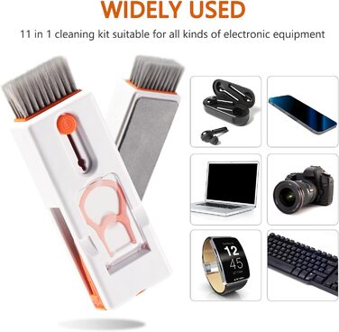 Набір для чищення клавіатури Vinabo 11 в 1: щітки, інструменти для AirPods, iPhone, iPad, навушників, телефону, камери, ноутбука